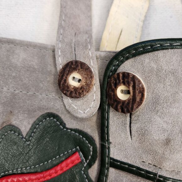 Vintage Lederhosen German Suede Leather Child Size Authentic - Picture 6 of 16